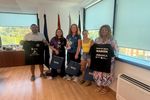 A ALCALDESA RECIBIU A CANDELA MONTERO, LUCÍA SAURA E SOFÍA COUCE POLOS ÉXITOS DEPORTIVOS ACADADOS NO TENIS DE MESA